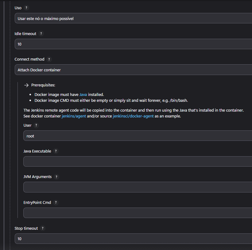 Template de agent - detalhes